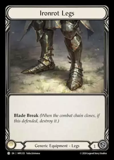 Ironrot Legs MPG125 - Mastery Pack Guardian - Flesh and blood card