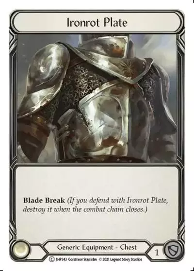Ironrot Plate 1HP343 - History Pack 1 - Flesh and blood card