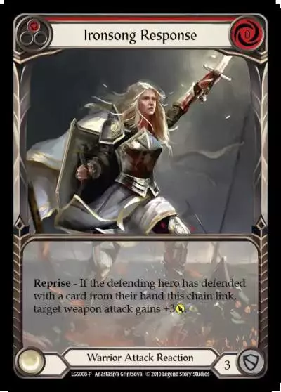 Ironsong Response RED LGS008 - Armory - Season 1 - Flesh and blood card