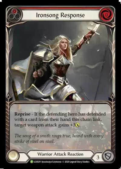 Ironsong Response RED LGS029-RF - Armory - Season 3 - Flesh and blood card