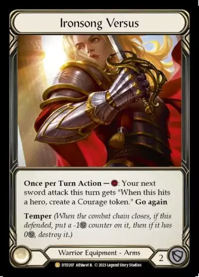 Ironsong Versus DTD207-RF - Dusk till Dawn - Flesh and blood card