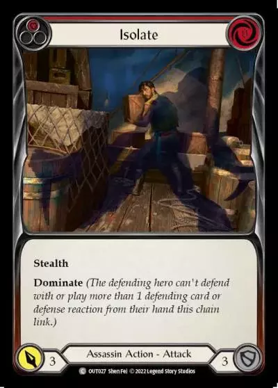 Isolate RED OUT027 - Outsiders - Flesh and blood card