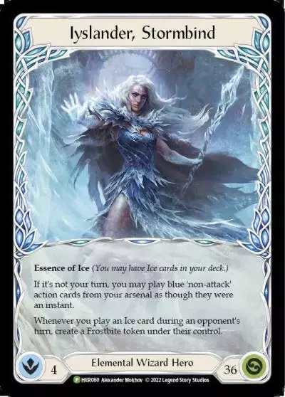 Iyslander, Stormbind HER060-CF - Road to Nationals - 2022 - Flesh and blood card