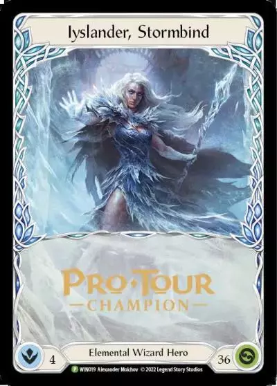 Iyslander, Stormbind WIN019-CF - Pro Tour Champion Cards - Flesh and blood card