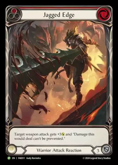 Jagged Edge RED FAB311-CF - Calling - The Hunted - Flesh and blood card