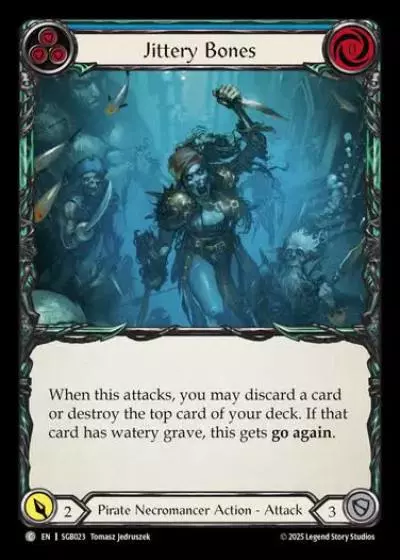 Jittery Bones SGB023 - Silver Age Chapter 3 - Gravy Bones - Flesh and blood card