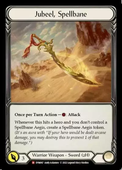 Jubeel, Spellbane DYN067 - Dynasty - Flesh and blood card