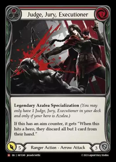 Judge, Jury, Executioner RED HVY249 - Heavy Hitters - Flesh and blood card
