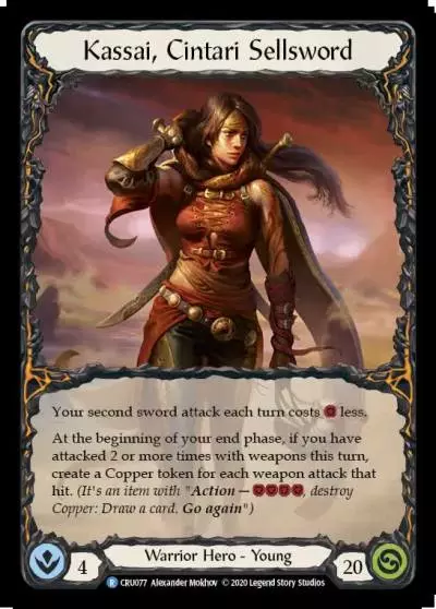 Kassai, Cintari Sellsword CRU077 - Crucible of War - Flesh and blood card