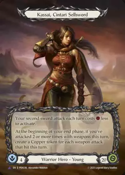 Kassai, Cintari Sellsword PEN336-MV - Compendium of Rathe - Flesh and blood card