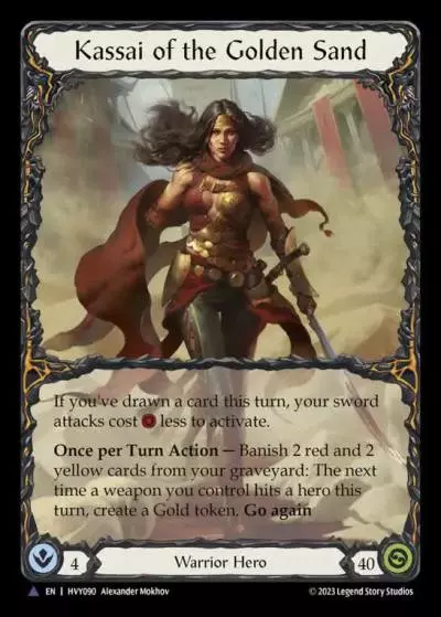 Kassai of the Golden Sand HVY090-MV - Heavy Hitters - Flesh and blood card