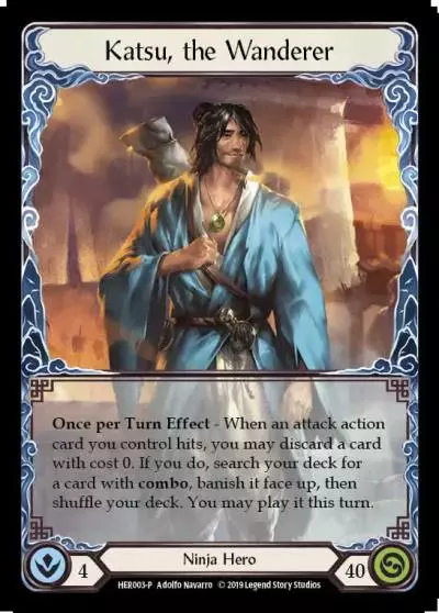 Katsu, the Wanderer HER003-CF - Premier Organized Play - Welcome to Rathe - Flesh and blood card