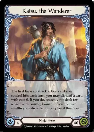 Katsu, the Wanderer U-CRU045 - Crucible of War - Unlimited - Flesh and blood card