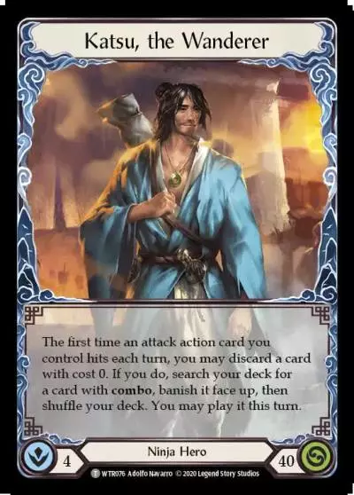 Katsu, the Wanderer U-WTR076 - Welcome to Rathe - Unlimited - Flesh and blood card