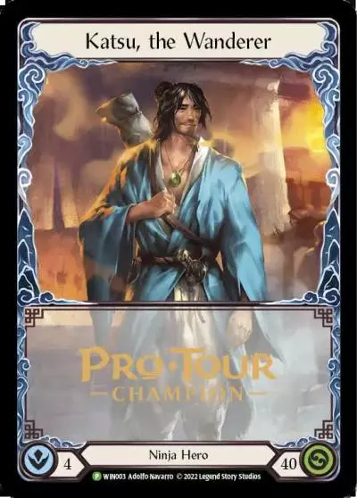 Katsu, the Wanderer WIN003-CF - Pro Tour Champion Cards - Flesh and blood card
