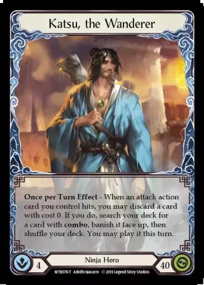 Katsu, the Wanderer WTR076 - Welcome to Rathe - Flesh and blood card