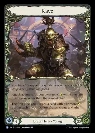 Kayo KYO001-RF - Kayo - Heavy Hitters Blitz Deck - Flesh and blood card