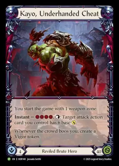 Kayo, Underhanded Cheat HER148-RF - Calling - Super Slam - Flesh and blood card