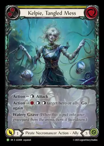 Kelpie, Tangled Mess YELLOW LGS404-RF - World Premiere - High Seas - Flesh and blood card