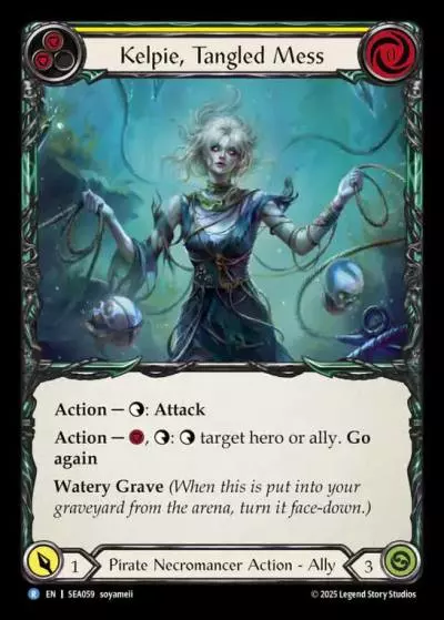 Kelpie, Tangled Mess YELLOW SEA059 - High Seas - Flesh and blood card