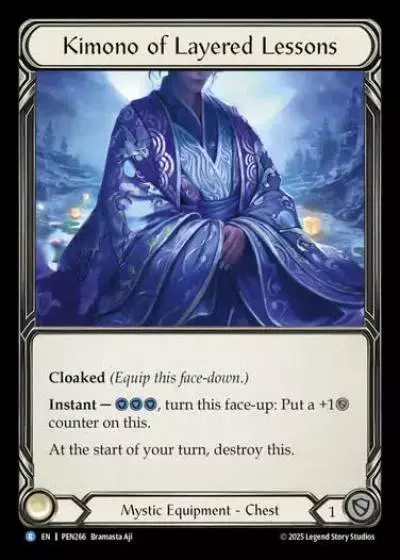 Kimono of Layered Lessons PEN266 - Compendium of Rathe - Flesh and blood card