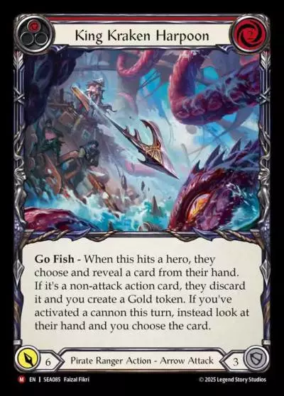 King Kraken Harpoon RED SEA085 - High Seas - Flesh and blood card