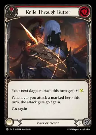 Knife through Butter RED HNT134 - The Hunted - Flesh and blood card