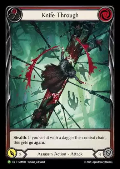 Knife Through GEM113 - GEM - Pack 4 - Flesh and blood card