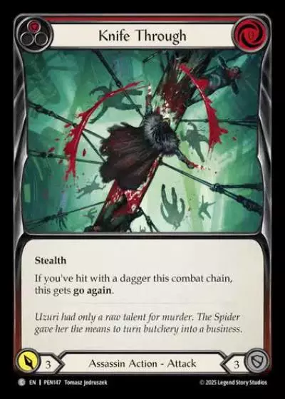 Knife Through PEN147 - Compendium of Rathe - Flesh and blood card