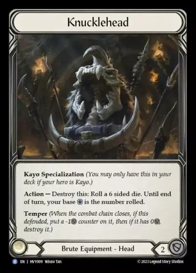 Knucklehead HVY009 - Heavy Hitters - Flesh and blood card