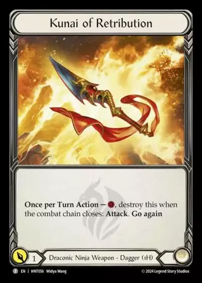Kunai of Retribution HNT056 - The Hunted - Flesh and blood card