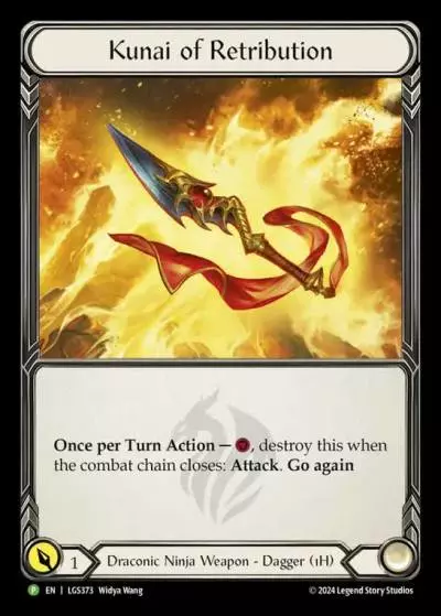 Kunai of Retribution LGS373-RF - Pre-release - The Hunted - Flesh and blood card