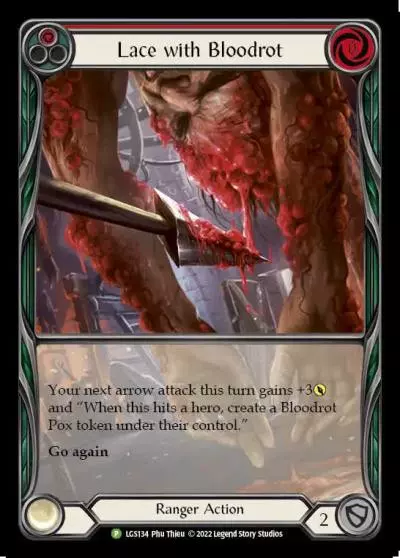 Lace with Bloodrot RED LGS134-RF - Armory - Season 9 - Flesh and blood card