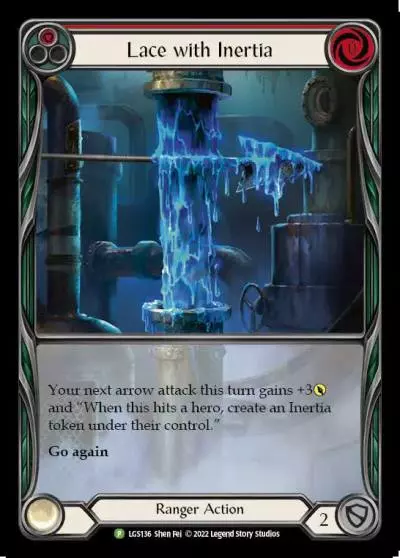 Lace with Inertia RED LGS136-RF - Armory - Season 9 - Flesh and blood card