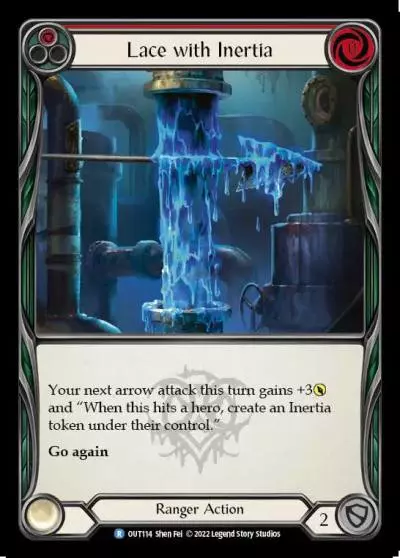 Lace with Inertia RED OUT114 - Outsiders - Flesh and blood card
