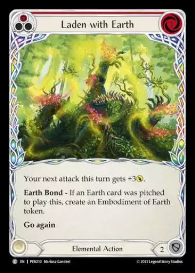 Laden with Earth PEN210 - Compendium of Rathe - Flesh and blood card