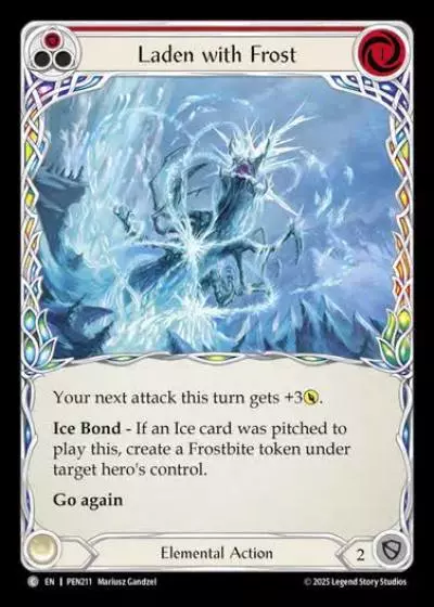 Laden with Frost PEN211 - Compendium of Rathe - Flesh and blood card