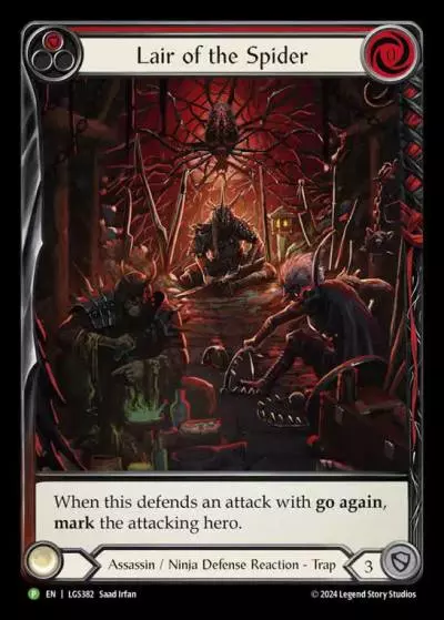 Lair of the Spider RED LGS382-RF - Road to Nationals - 2025 - Flesh and blood card