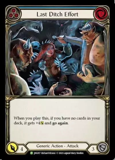 Last Ditch Effort BLUE JDG017-CF - Judge Pack - Season 2 - Flesh and blood card