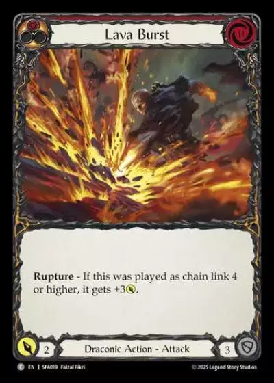 Lava Burst SFA019 - Silver Age Chapter 2 - Fai - Flesh and blood card