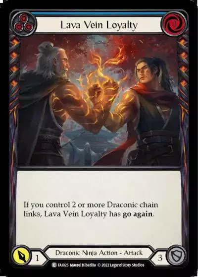 Lava Vein Loyalty BLUE FAI025 - Fai - Blitz Deck - Flesh and blood card