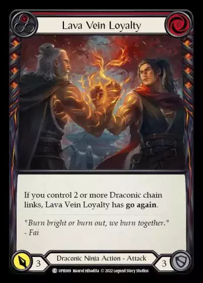 Lava Vein Loyalty RED UPR069 - Uprising - Flesh and blood card