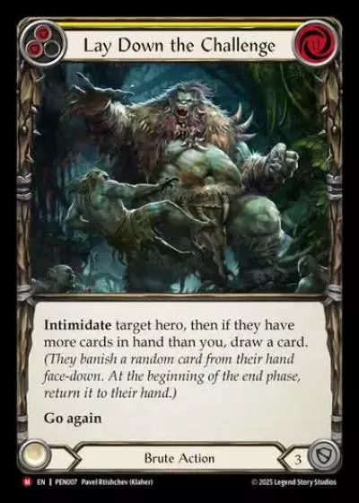 Lay Down the Challenge PEN007 - Compendium of Rathe - Flesh and blood card