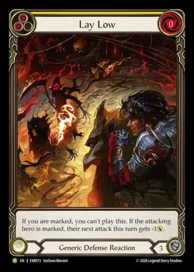 Lay Low FAB513-RF - Calling - Usurp the Shadow Throne - Flesh and blood card