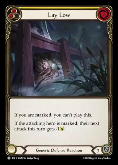 Lay Low YELLOW HNT236 - The Hunted - Flesh and blood card