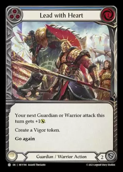 Lead with Heart BLUE HVY194 - Heavy Hitters - Flesh and blood card