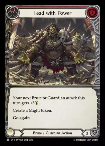 Lead with Power RED HVY152 - Heavy Hitters - Flesh and blood card