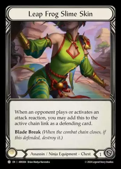 Leap Frog Slime Skin ARK004 - The Hunted Blitz Deck - Arakni - Flesh and blood card