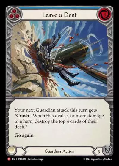 Leave a Dent BLUE MPG020 - Mastery Pack Guardian - Flesh and blood card