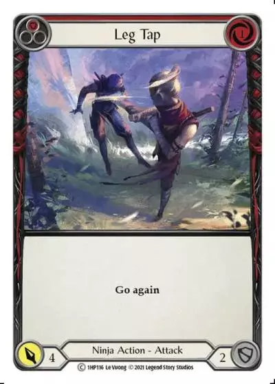 Leg Tap RED 1HP116 - History Pack 1 - Flesh and blood card